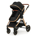 Kinderkraft Esme Pro 3in1 Travel System With Mink Pro2 Car Seat - Pure Black