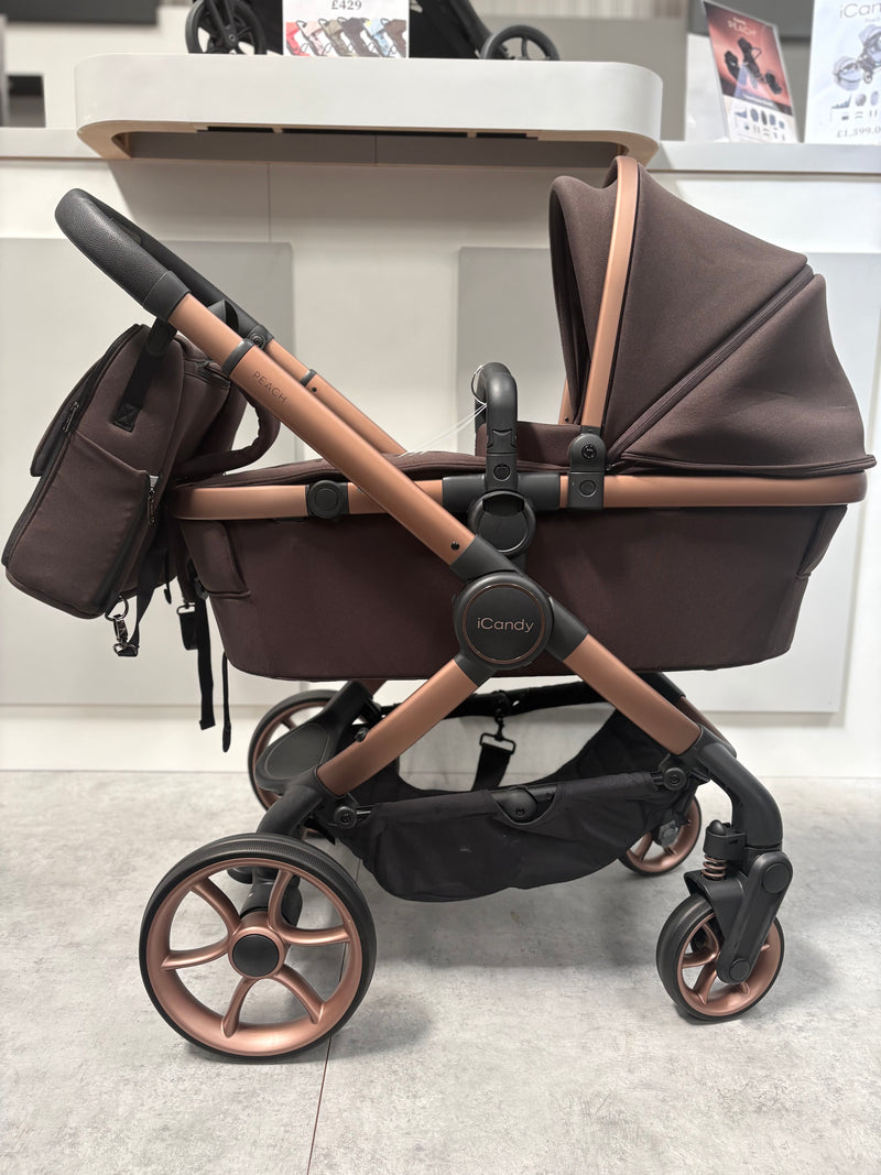EX DISPLAY iCandy Peach 8 Pushchair + Carrycot - Pecan
