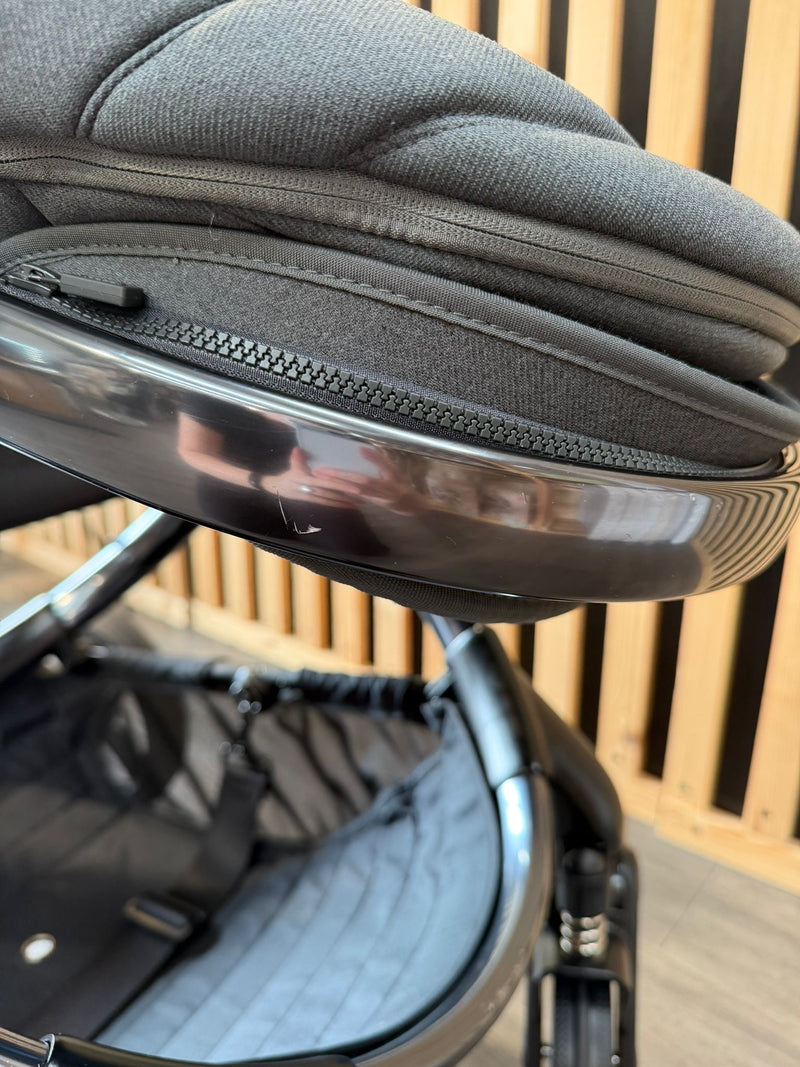 PRE LOVED iCandy Peach 7 Pram + Pushchair - Dark Grey
