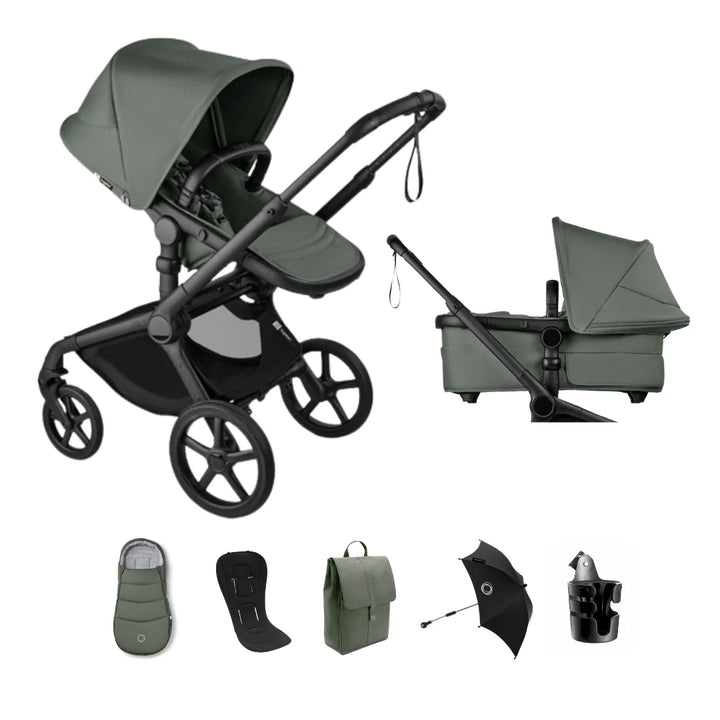 Bugaboo Fox 5 Renew Complete Pushchair Bundle - Forest Green