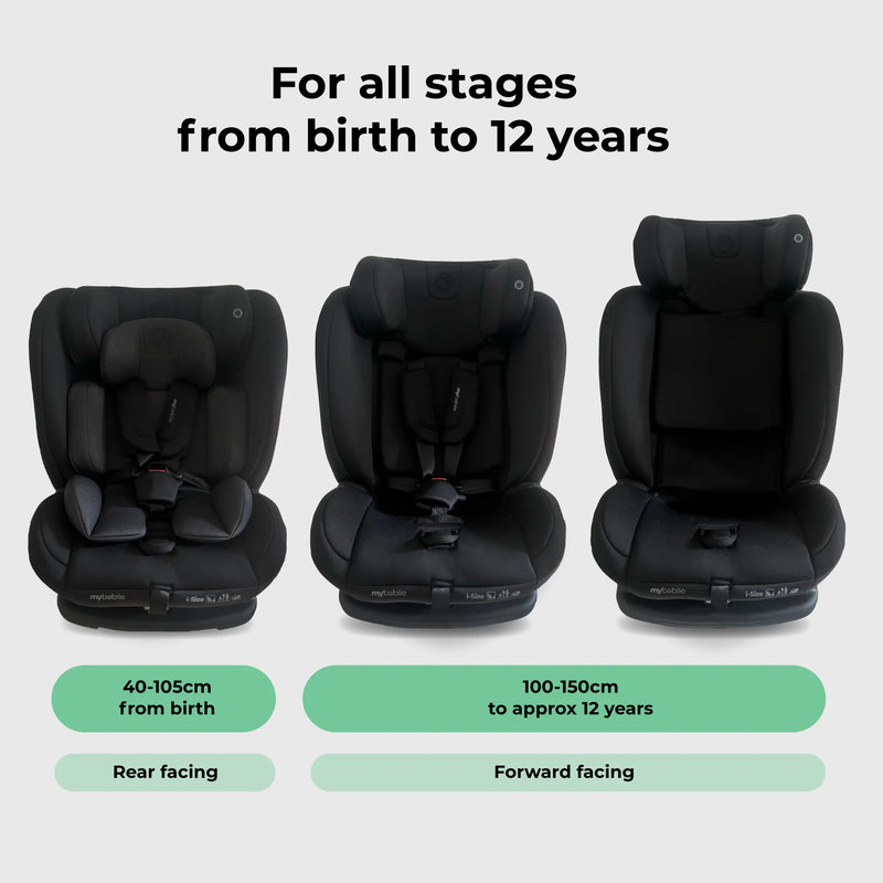 My Babiie MBCS100 2-in-1 Convertible R129 Car Seat - Black