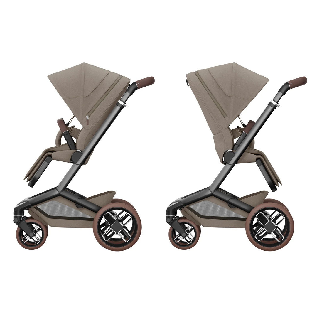 Maxi-Cosi Fame Pushchair & Carrycot - Twillic Truffle | Brown