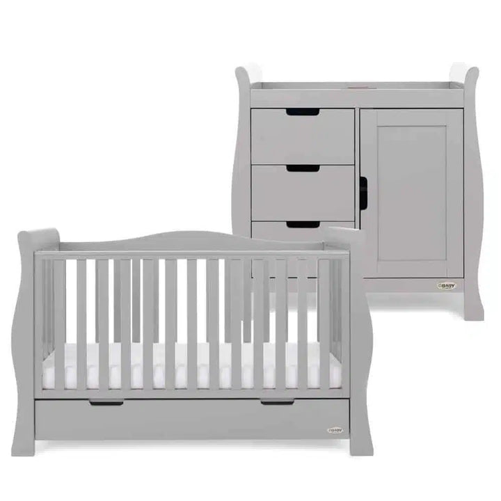 Obaby Stamford Luxe 2 Piece Room Set – Warm Grey