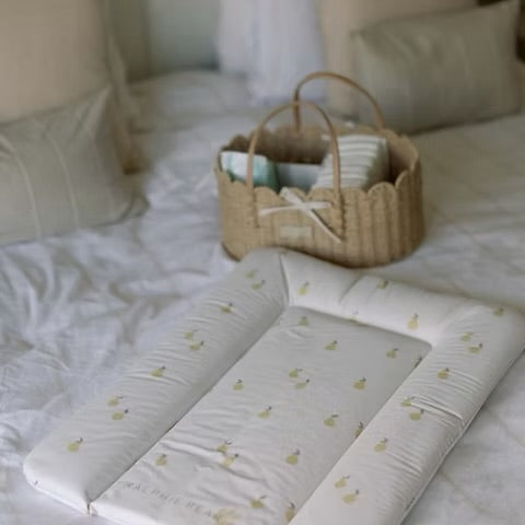 Ralphie Bear Comfort Changing Mat - Pears