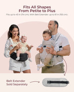 Momcozy 2-In-1 Hip Seat Baby Carrier - Black