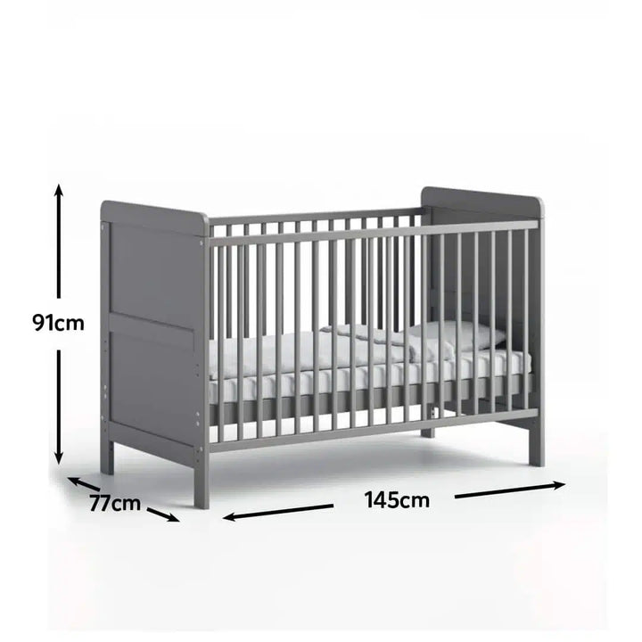 Little Acorns Classic Cot Bed – Grey