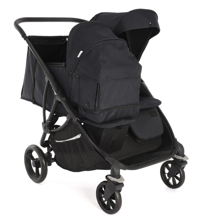 Roma Gemini Double Pushchair - Jet Black