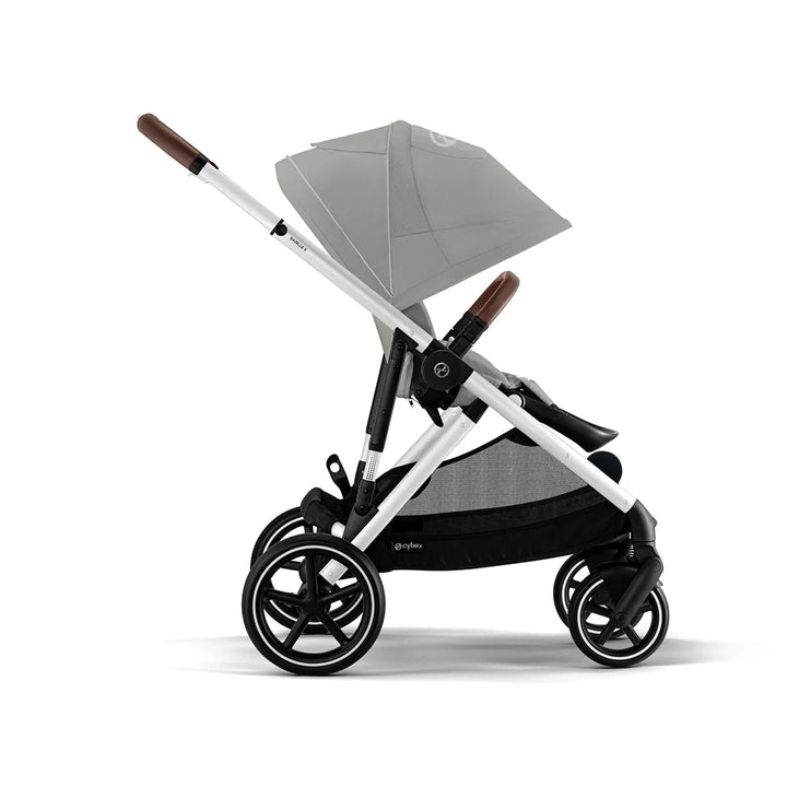 Cybex Gazelle Essential Bundle Inc Gold Footmuff - Stone Grey/Silver