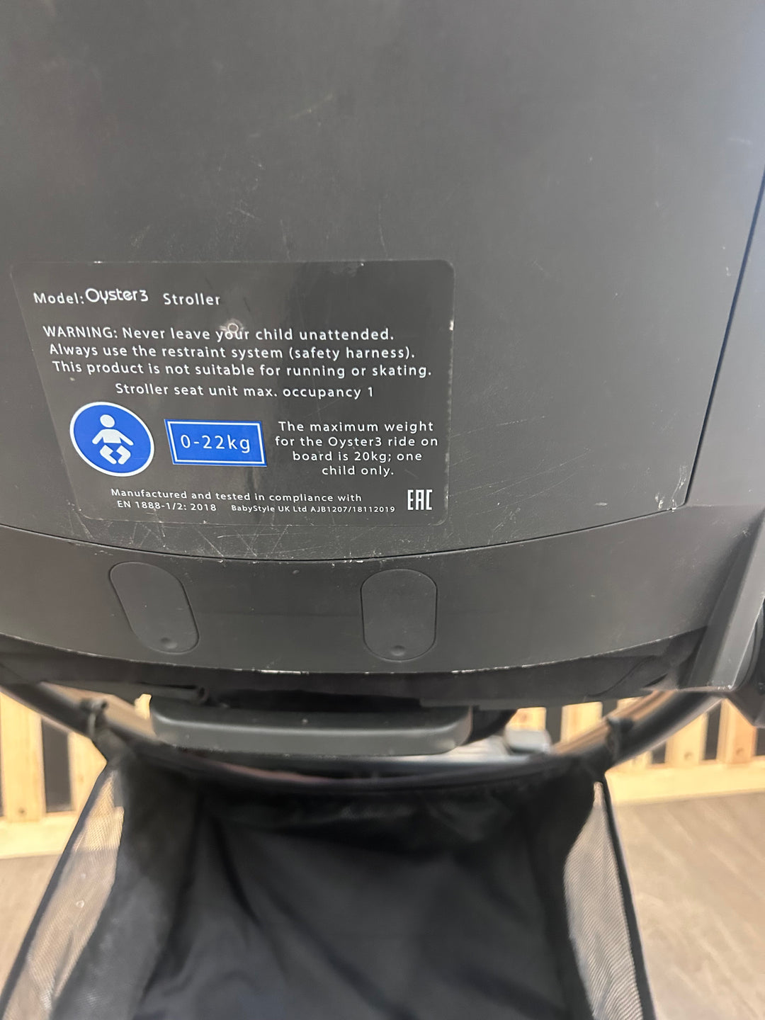 PRE LOVED Babystyle Oyster3 Pram + Pushchair - Fossil