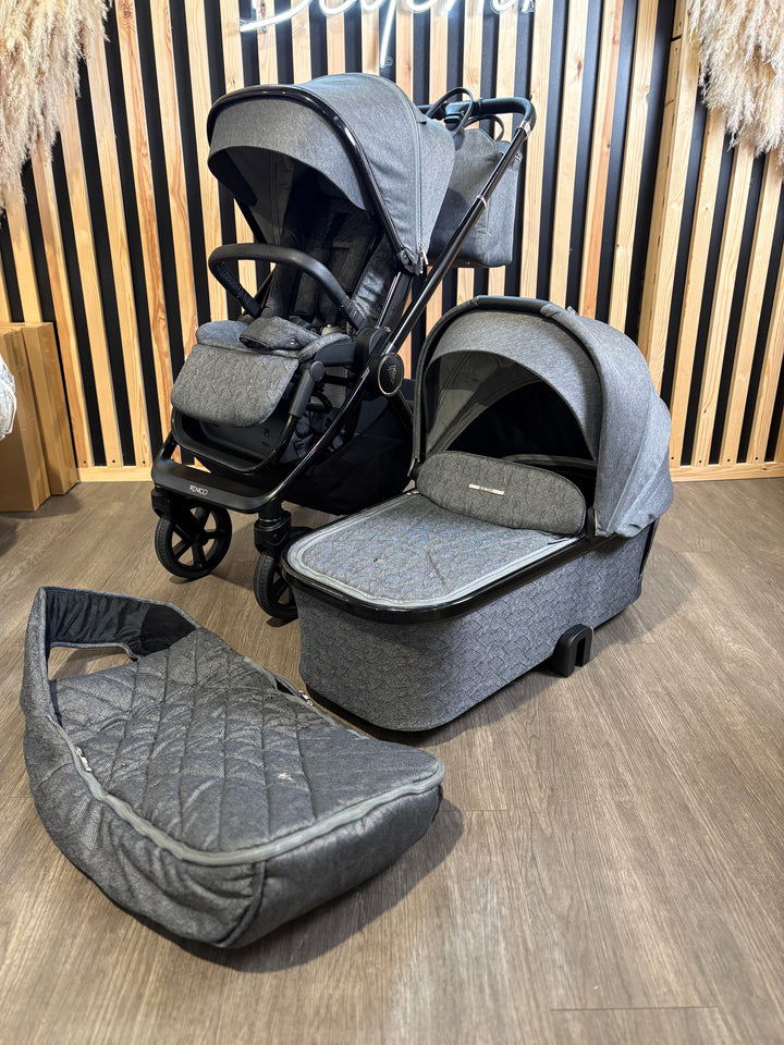 PRE LOVED Venicci Tinum Upline 2-in-1 Travel System - Slate Grey