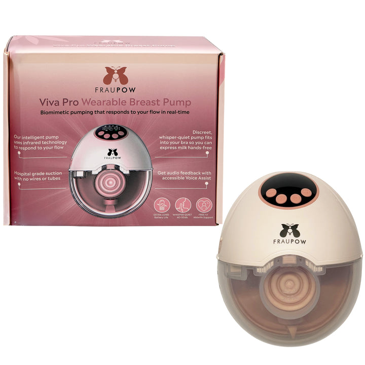 Fraupow Viva Pro Wearable Hands-Free Breast Pump - Pink