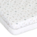 Chicco Next2Me Cotton Forever Cot Sheet 2 Pack - Confetti
