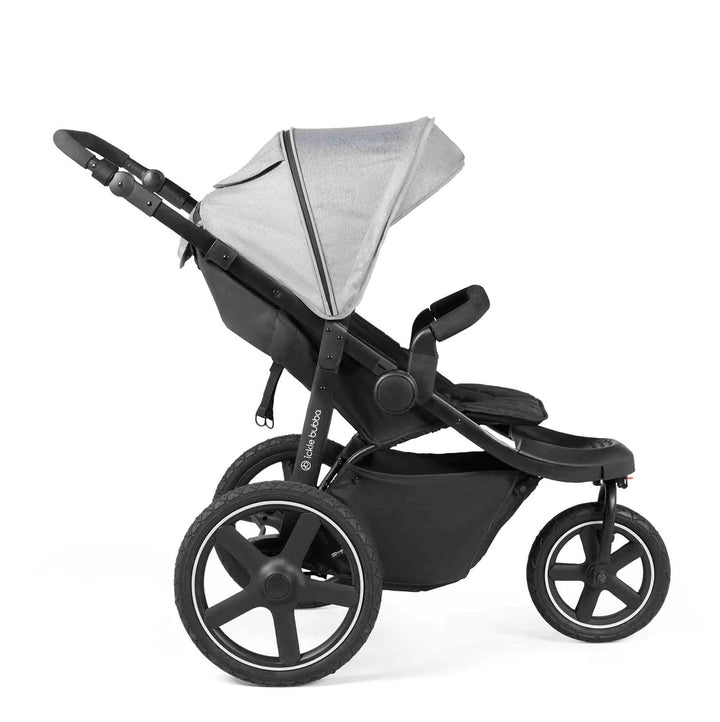 Ickle Bubba Venus Jogger Prime & Newborn Cocoon Bundle - Black/Space Grey