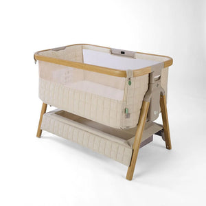 Tutti Bambini Cozee Sense Bedside Crib - Toasted Oak/Sand