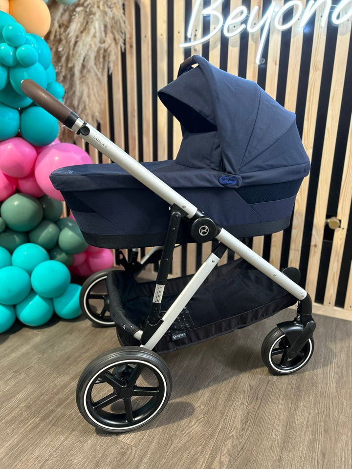 PRE LOVED Cybex Gazelle Pushchair & Carrycot - Ocean Blue