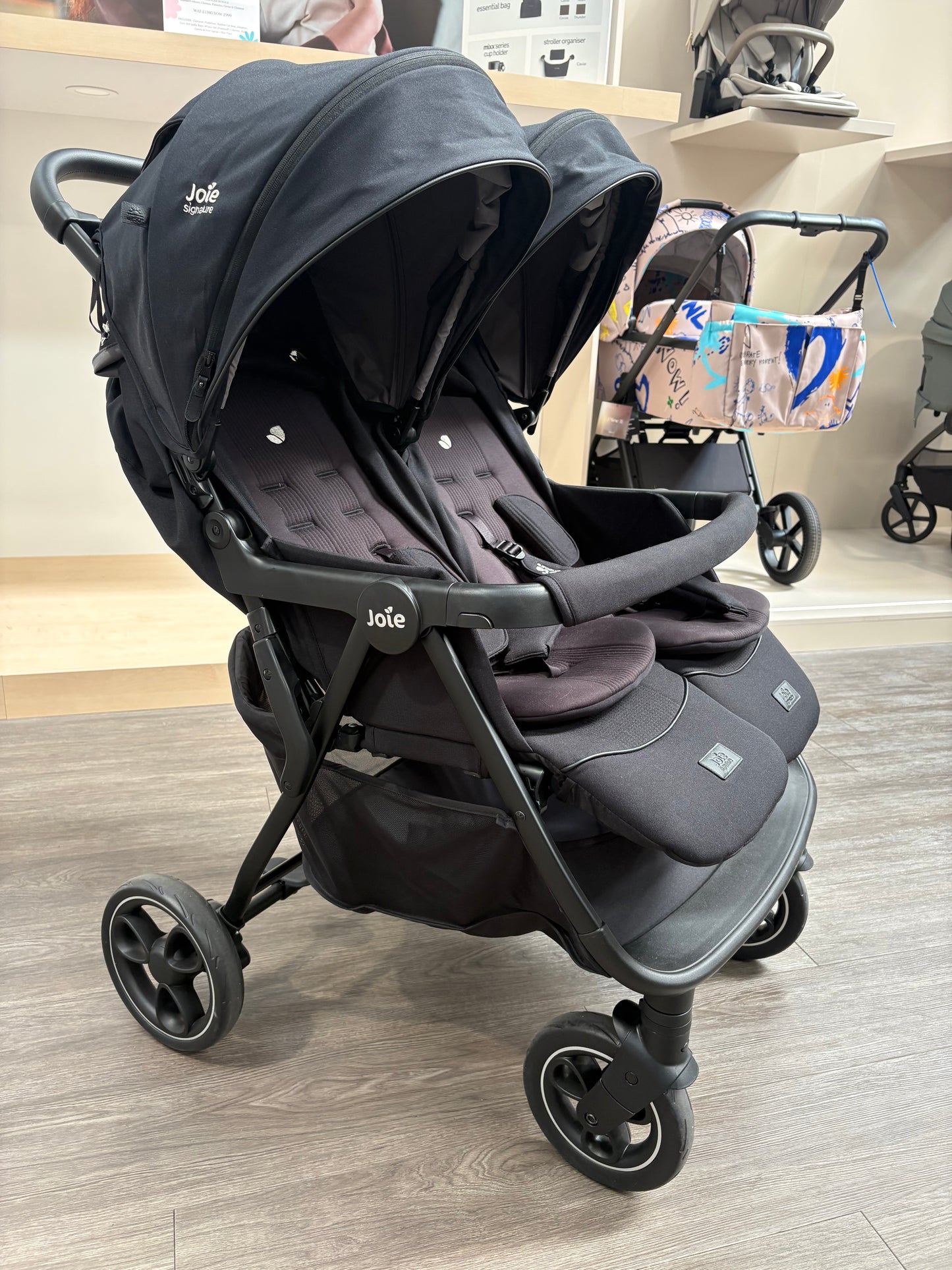 EX DISPLAY Joie Signature Estrella Twin Pushchair - Eclipse