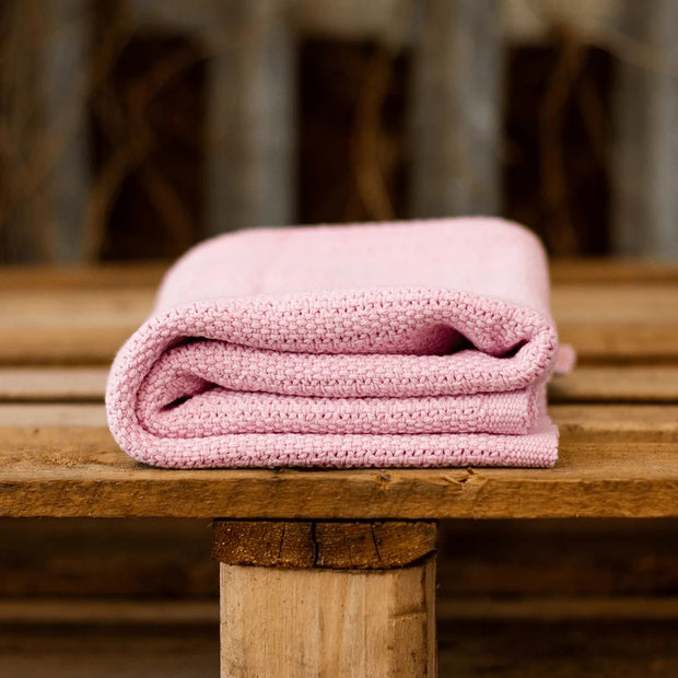 Hippychick Cellular Baby Blanket - Dusky Pink
