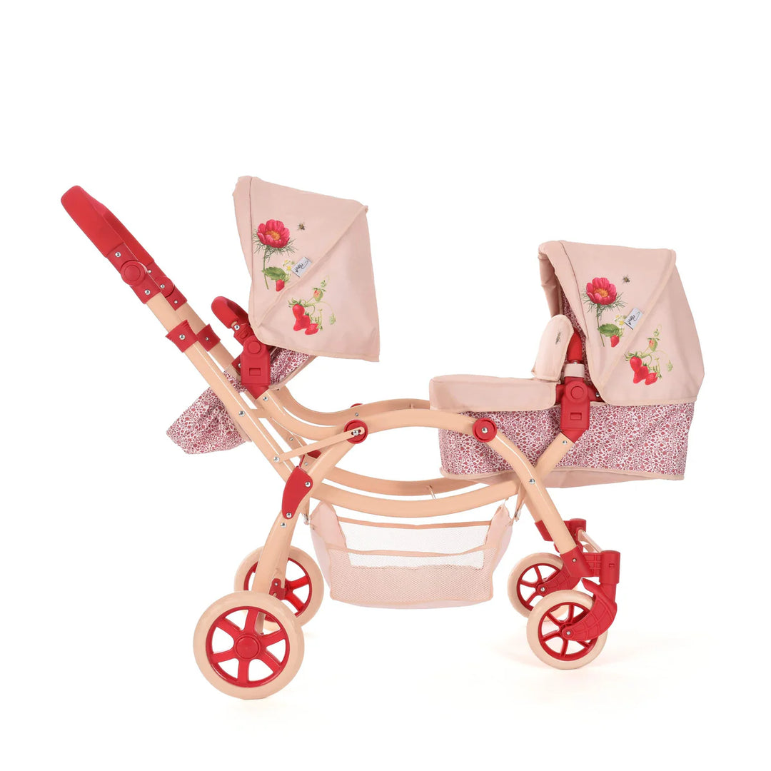 Roma RHS Twins Dolls Pram - Flora