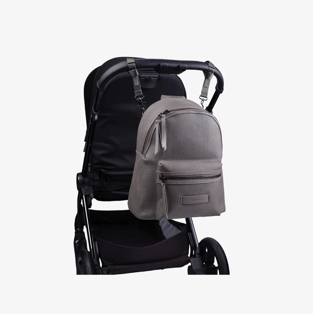 Bababing Luca Vegan Leather Changing Bag - Grey