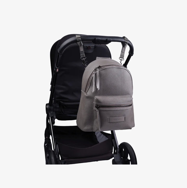 Bababing Luca Vegan Leather Changing Bag - Grey