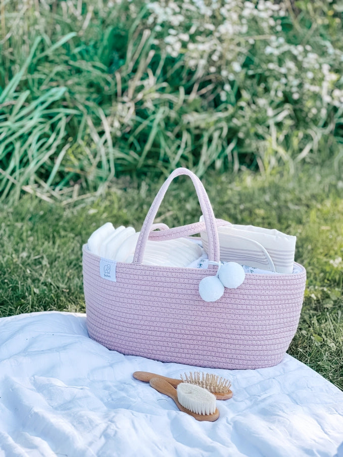 Cotton Rope Caddy - Vintage Rose