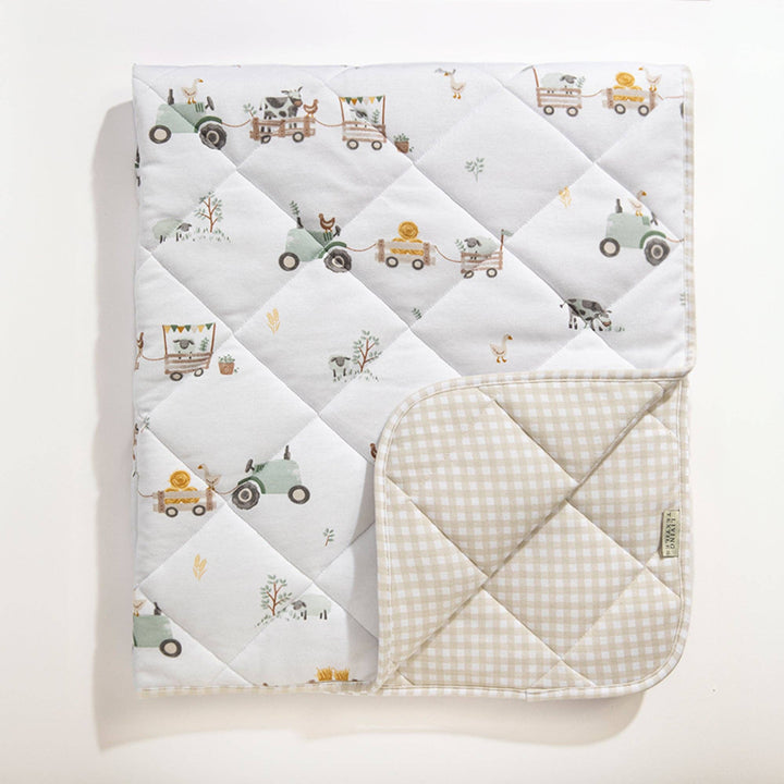 Living Textiles Cot Comforter - Tractor Ride