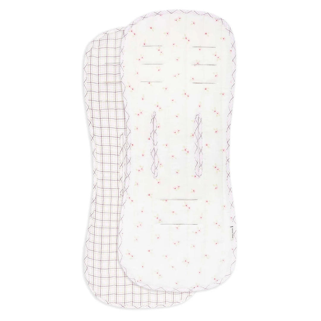 Avery Row Pram Liner - Anemone/Pink Check