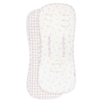 Avery Row Pram Liner - Anemone/Pink Check