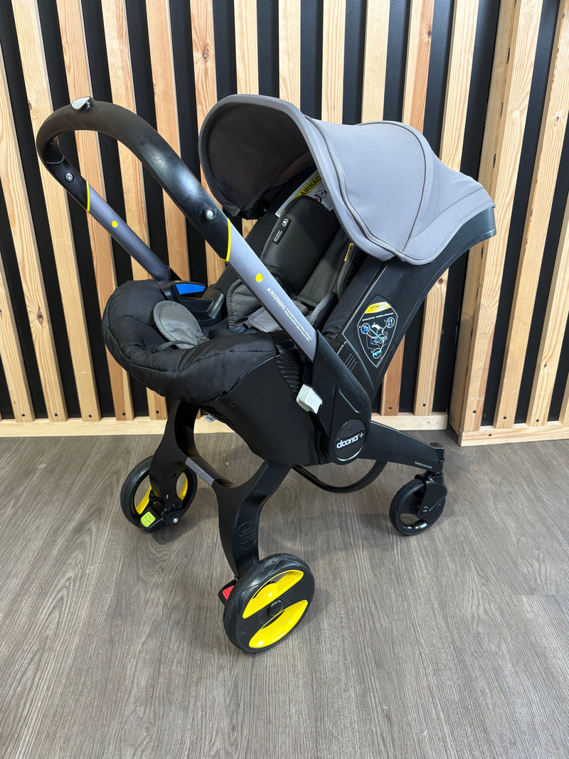 PRE LOVED Doona+ Car Seat & Stroller w/ Accessories - Urban Grey