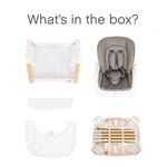 Tutti Bambini 2in1 Nova Highchair/Rocker Bundle - Oak/White