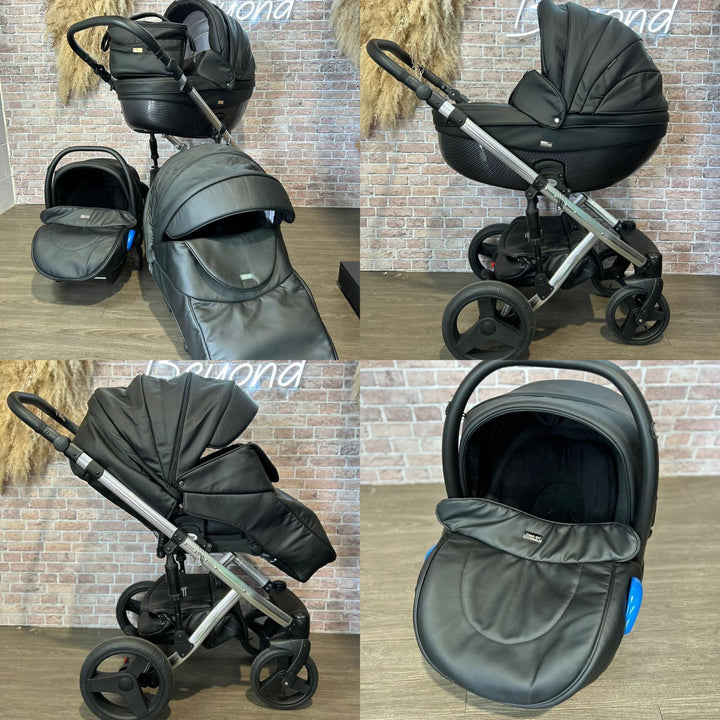 EX DISPLAY Mee-Go Milano Special Edition 3 in 1 Travel System - Ebony