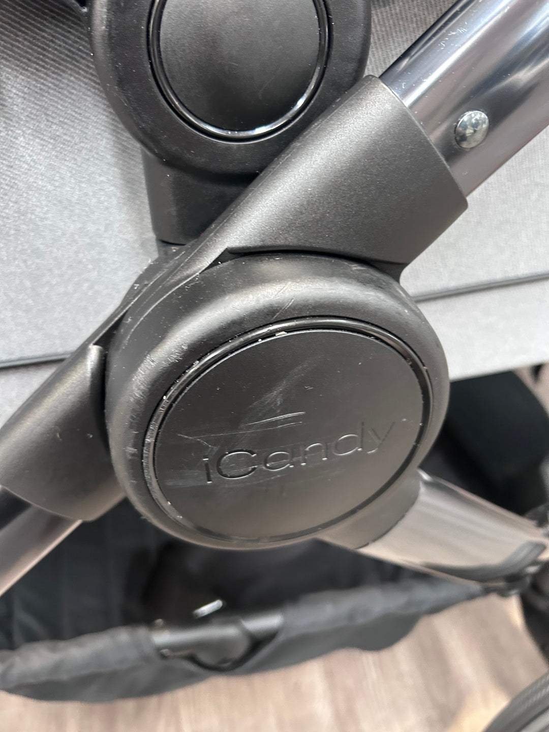 PRE LOVED iCandy Peach 7 Pushchair Bundle - Light Grey