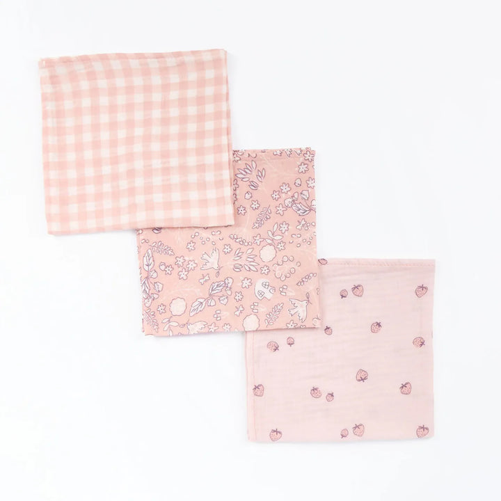Tutti Bambini Muslin 3pk Swaddles Large - Tiny Tails