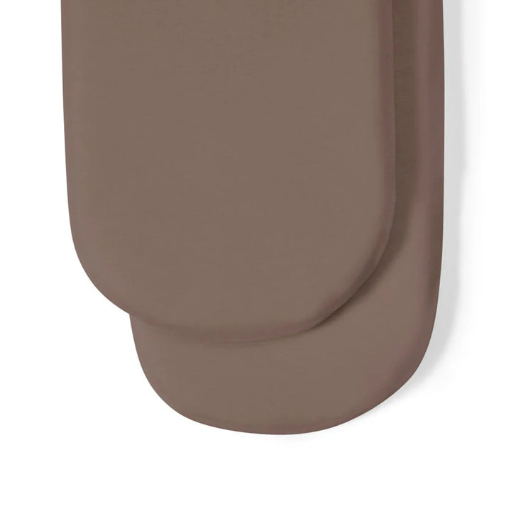 The Little Green Sheep Organic Moses Basket Fitted Sheets - Cocoa