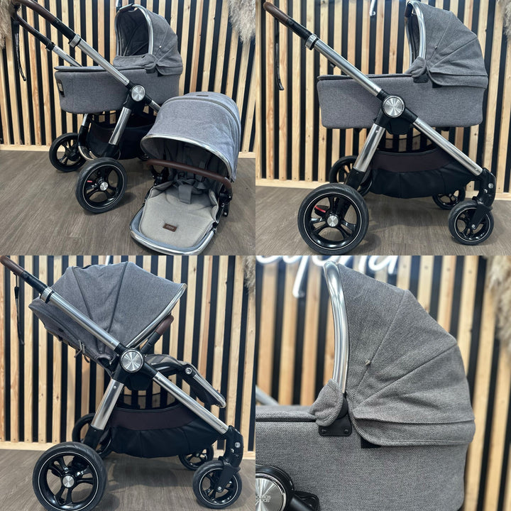 PRE LOVED Mamas & Papas Pram & Pushchair - Grey Twill