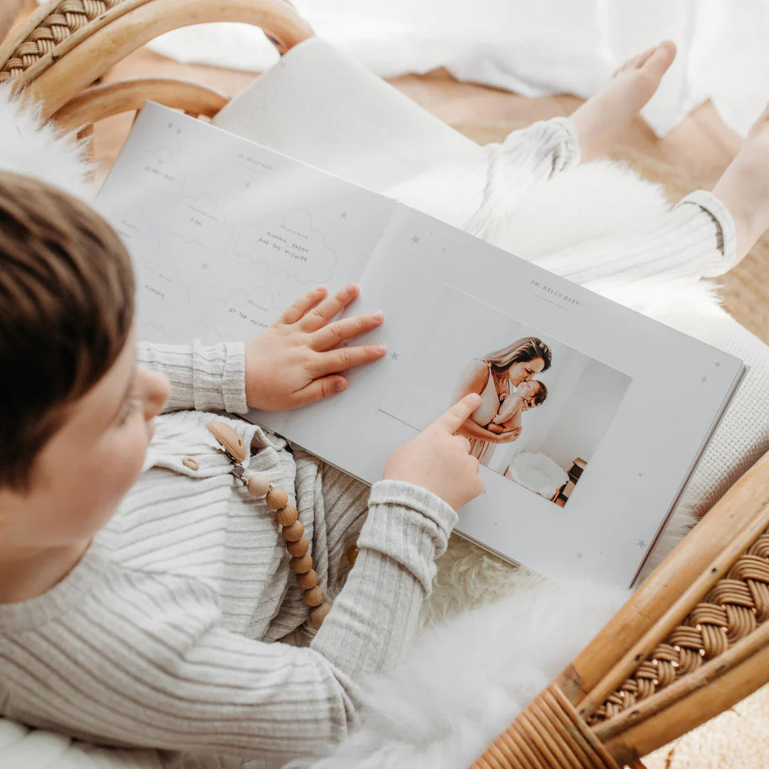 Blush & Gold Baby Memory Book - Ivory