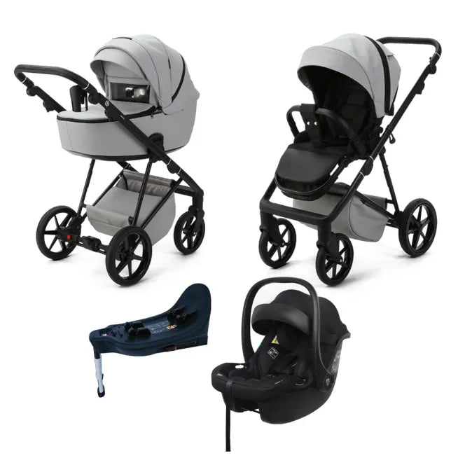 Mee-Go Milano Evo 4in1 All In One Travel System Inc Isofix Base - Stone Grey