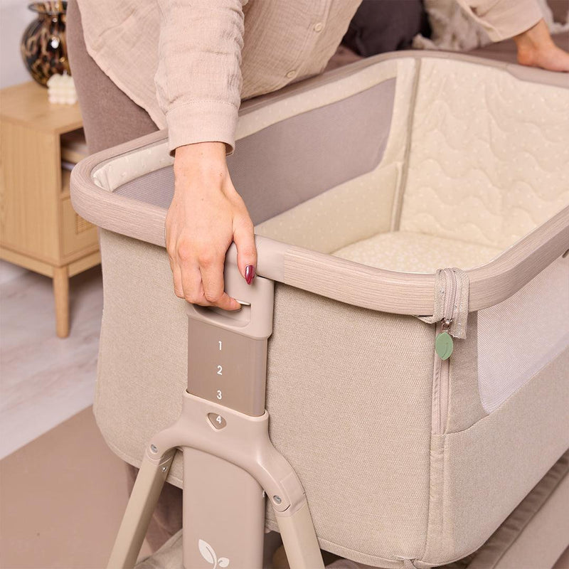 Tutti Bambini Cozee Air 2 Bedside Crib - Soft Walnut/Cocoa