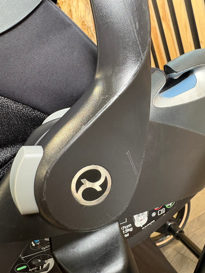 PRE LOVED Cybex Priam Pushchair inc. Cloud T Car Seat - Sepia Black on Rose Gold