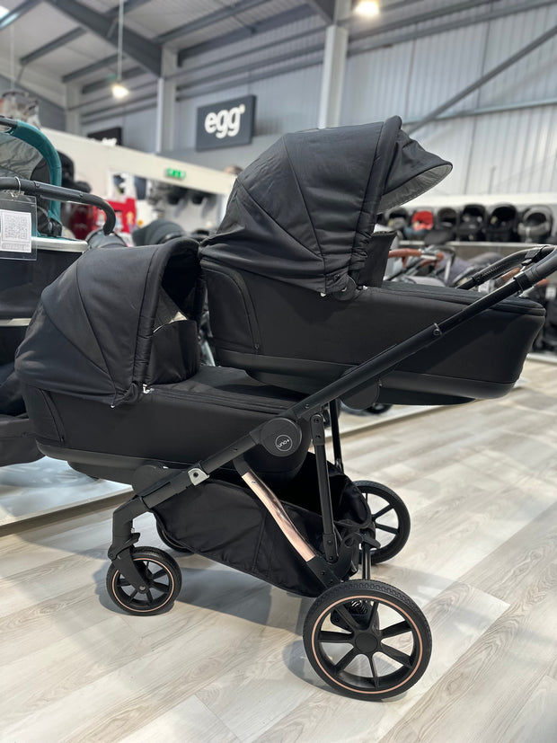 EX DISPLAY Mee-Go Uno+ Twin Travel System - Dusty Rose