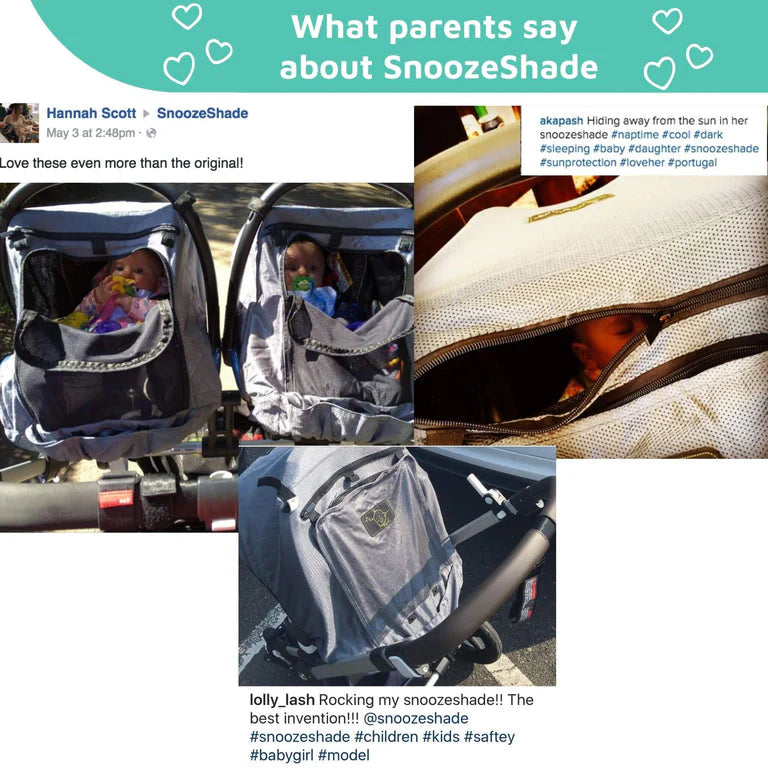 SnoozeShade Deluxe Car Seat Sun Shade