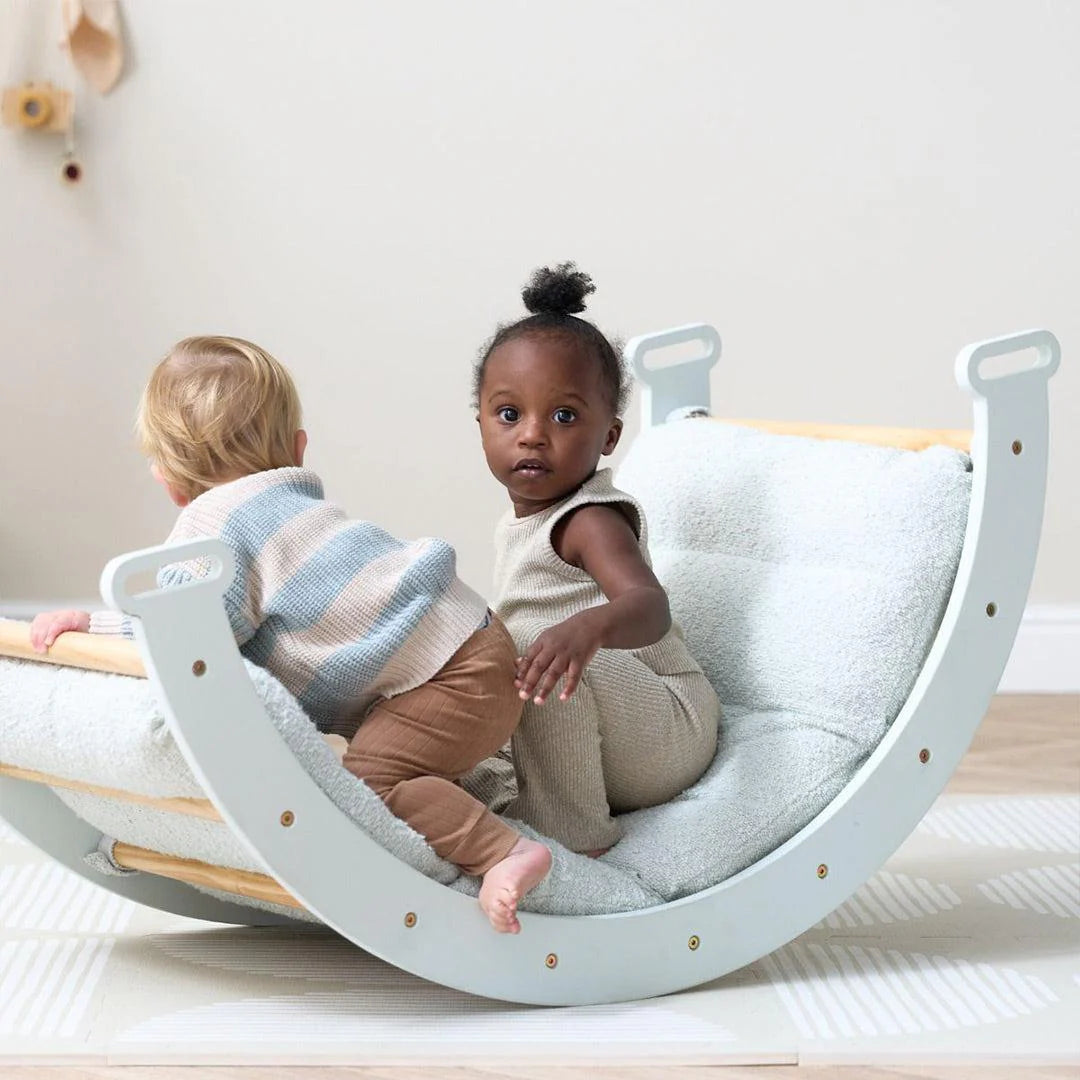 Tutti Bambini Scala Montessori Pikler Rocking Frame Cushion - Sea Mist