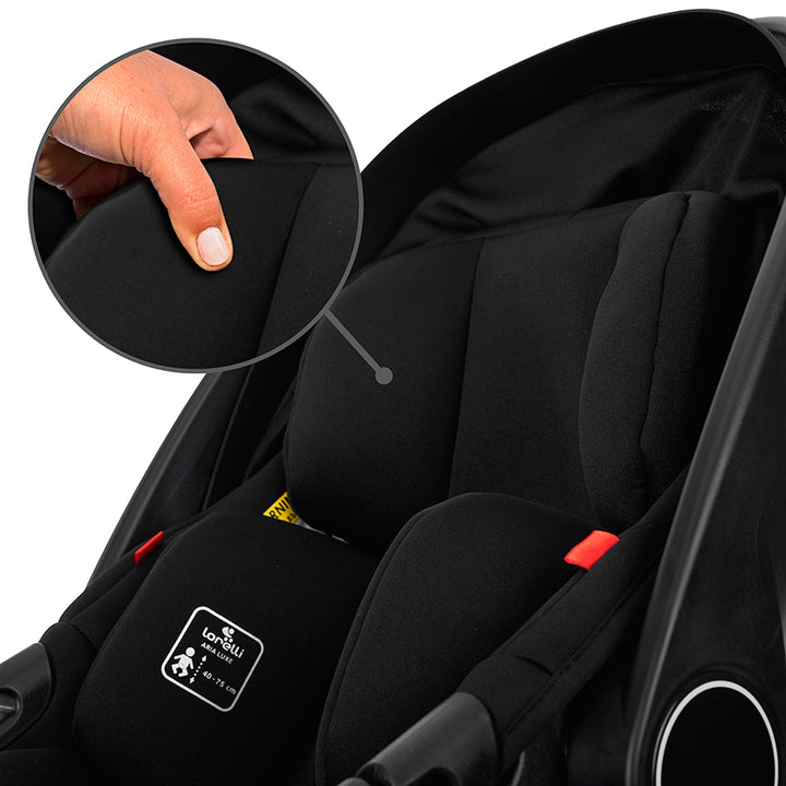 Lorelli Aria Luxe Newborn Car Seat - Black