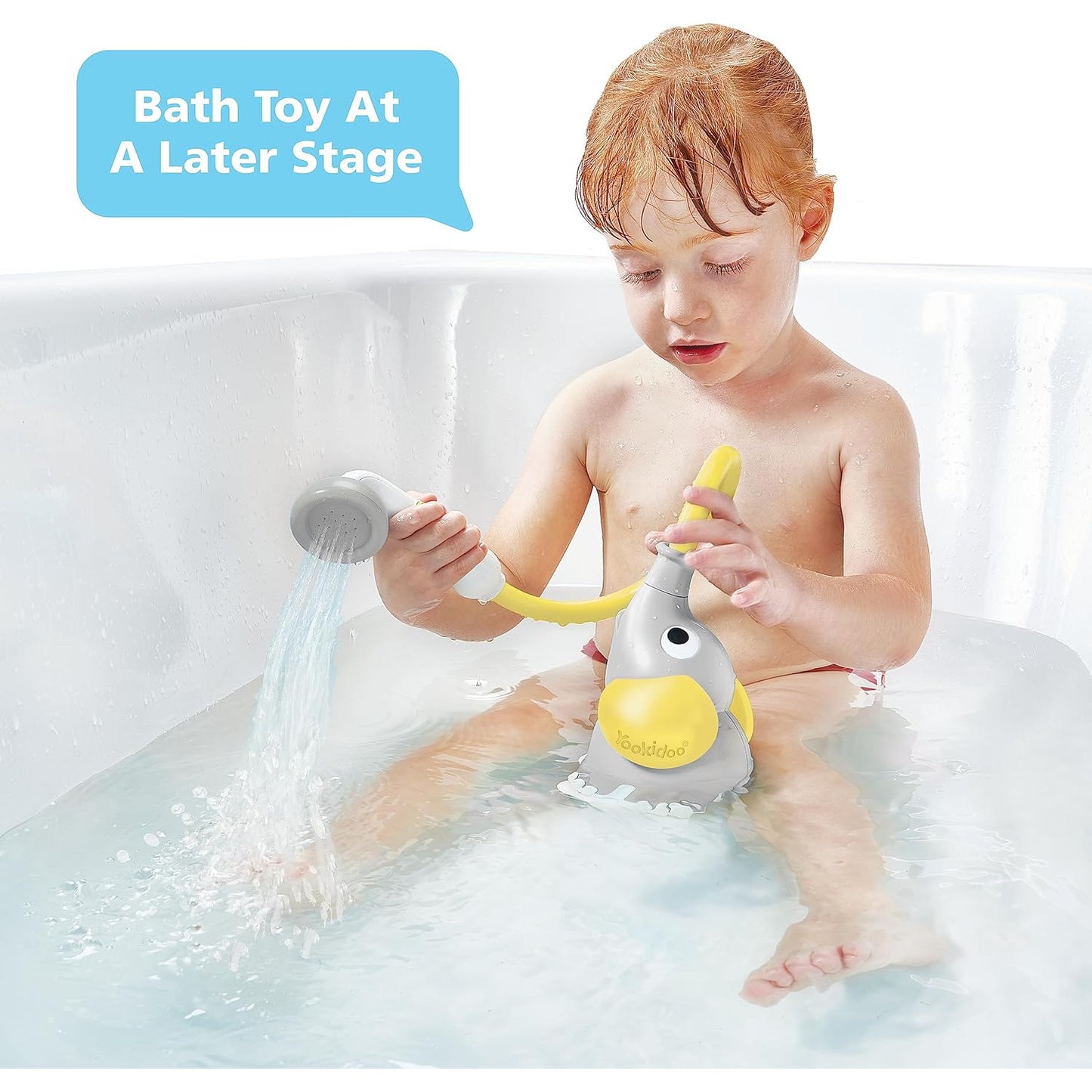 Yookidoo Baby Shower Bath Toy Elephant - Yellow