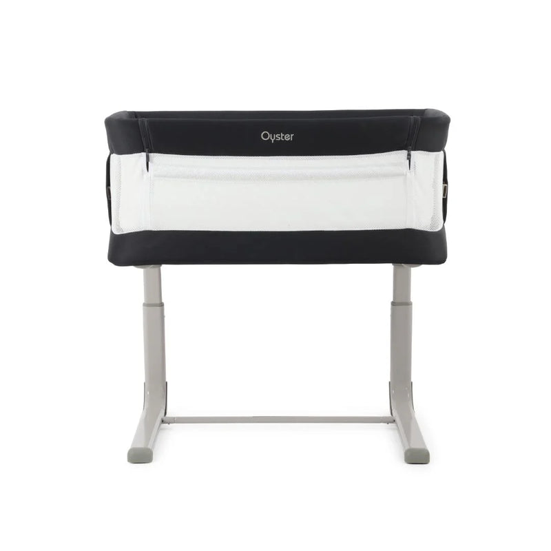 Oyster Drop Side Wiggle Crib Co-Sleeper - Carbonite