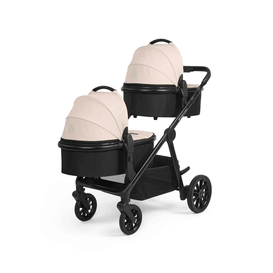 Ickle Bubba Virgo Growing Family 14 Piece Inc Nimbus Car Seat + Base Travel System Bundle - Stone