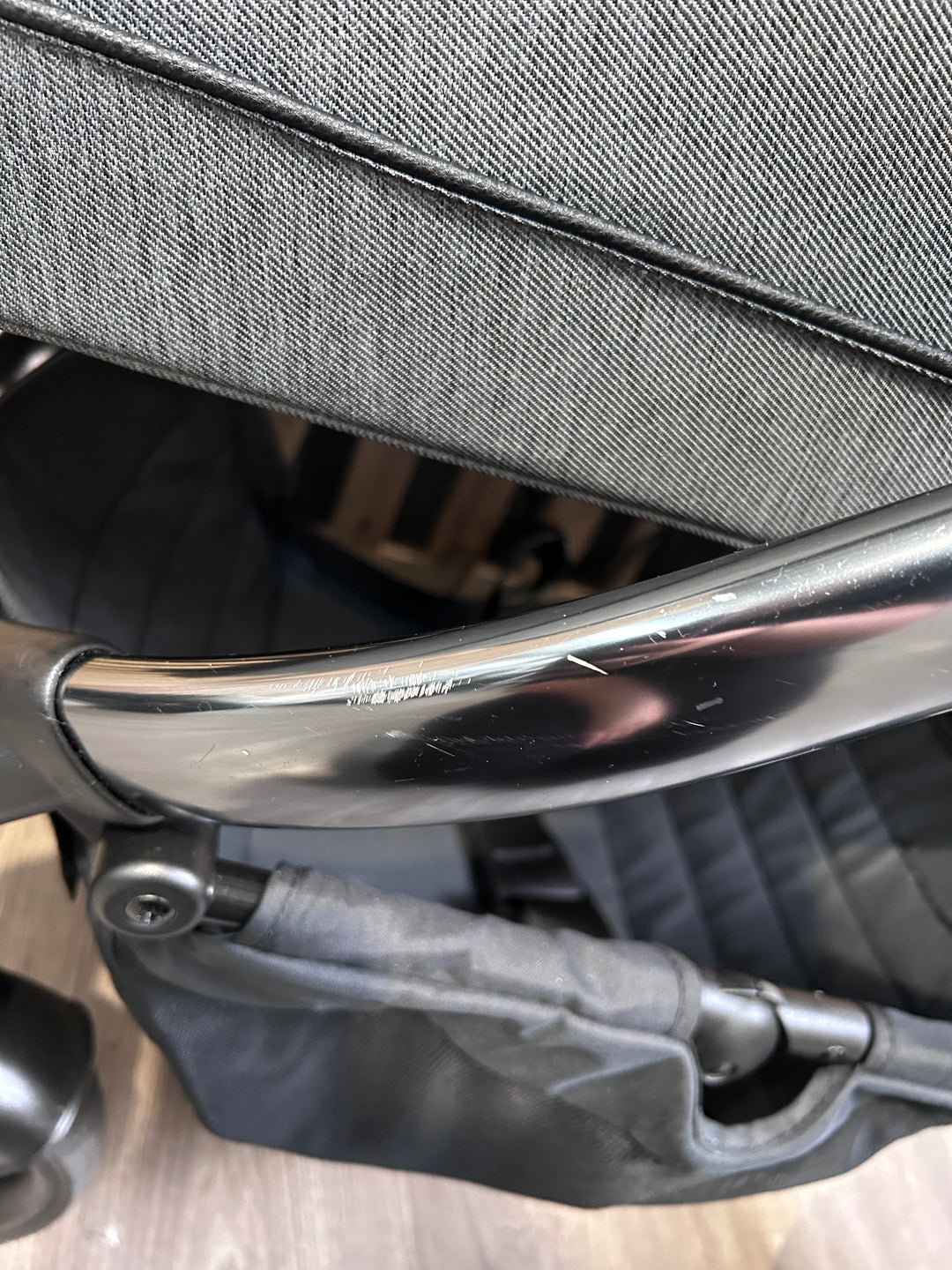 PRE LOVED iCandy Peach 6 Travel System - Dark Grey Twill