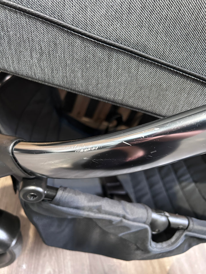 PRE LOVED iCandy Peach 6 Travel System - Dark Grey Twill