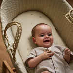 The Little Green Sheep Organic Moses Basket Fitted Sheets - Floral