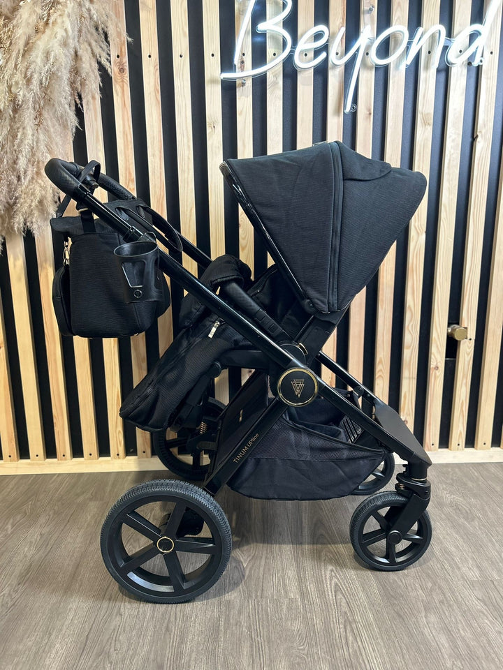 PRE LOVED Venicci Tinum Upline Travel System - All Black